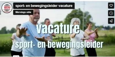 sport- en bewegingsleider vacature